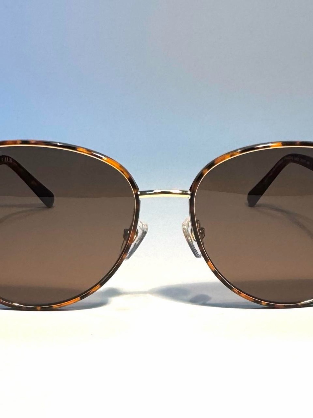 CHANEL Tortoiseshell Frame Sunglasses with Brown Lenses